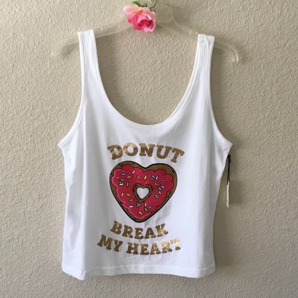 Forever 21 Tops - FOREVER 21 “Donut Break My Heart” Sleep Tank